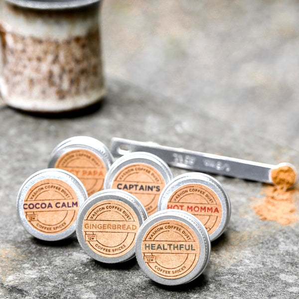Individual Mini-Tins | 12 servings | Sample Any Coffee Dust Flavor