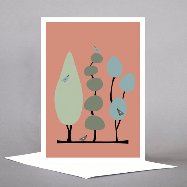 Tree Birds - Set of 5 Individual Cards