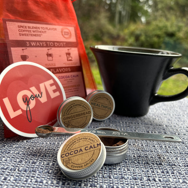 Love Brews Magic Coffee Dust Sampler | 3 flavors | 36 servings | Perfect Coffee Lover Gift