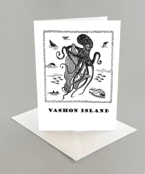 "Nature Loving On Vashon" Greeting Card