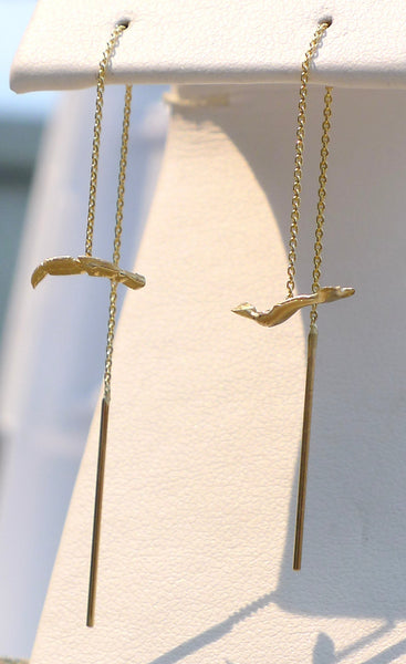 Auklet Gold Threader Earring