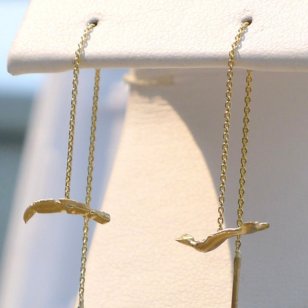 Auklet Gold Threader Earring