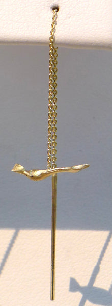 Auklet Gold Threader Earring