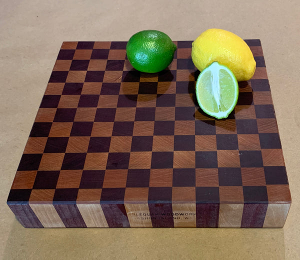 Wooden Cutting Board - Checkerboard