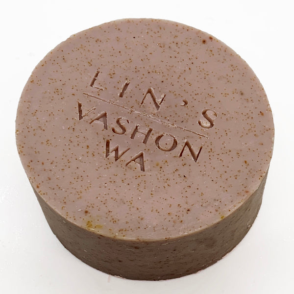Lin's Patchouli Lavender Benzion Body Scrub Soap