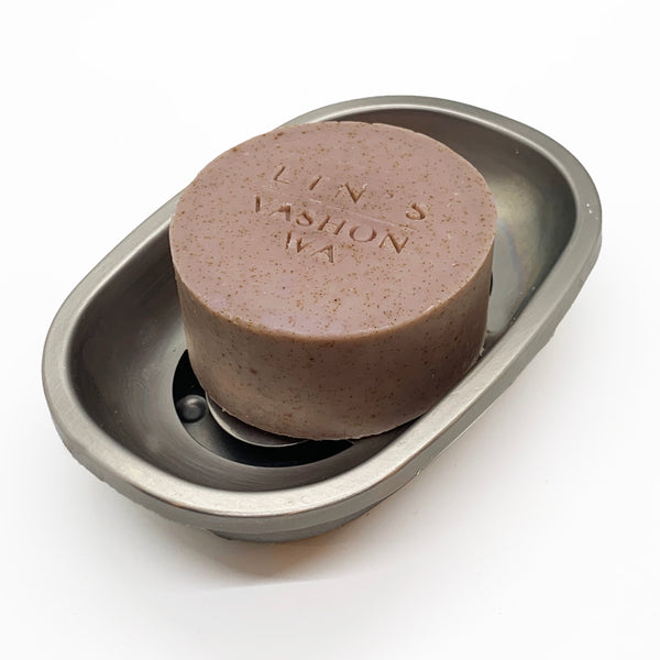 Lin's Patchouli Lavender Benzion Body Scrub Soap