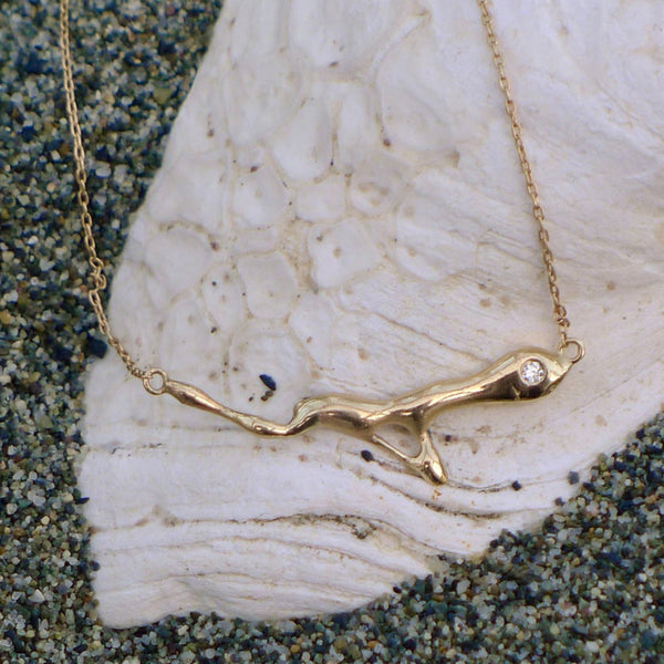 Sandbar Gold And Diamond Necklace