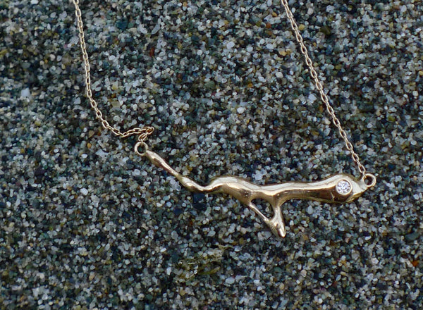 Sandbar Gold And Diamond Necklace