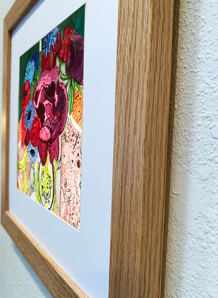 Garden Bouquet Original Painting/Greeting Card