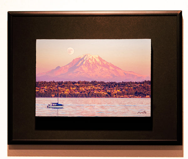 "Tahoma Moon" - Framed