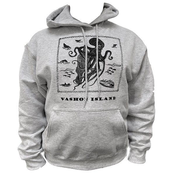 "Nature Loving On Vashon" Hoodie Sweatshirt