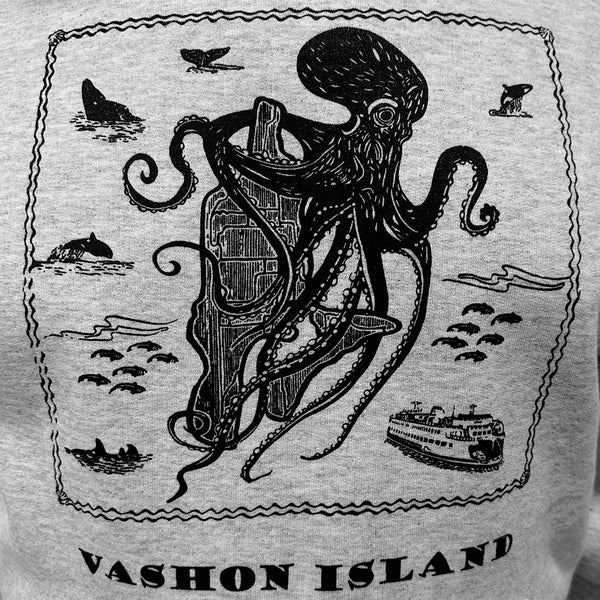 "Nature Loving On Vashon" Hoodie Sweatshirt