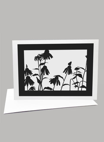 "Echinacea By The Bay" Greeting Card
