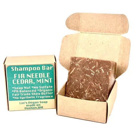 Soap Nut Shampoo Bar - Fir Needle, Cedar, Mint