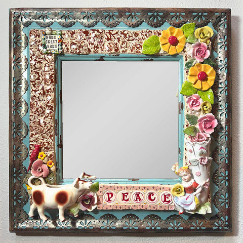 Mosaic Mirror "Peace"