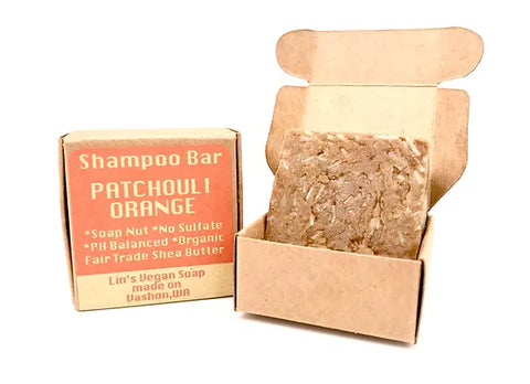 Soap Nut Shampoo Bar - Patchouli Orange