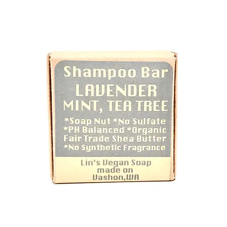 Soap Nut Shampoo Bar - Lavender Mint Tea Tree