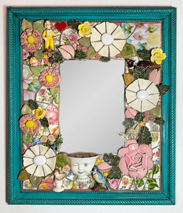 Mosaic Mirror "Rose Garden"