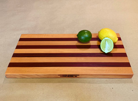 Wooden Cutting Board - 5 Blond Stripes