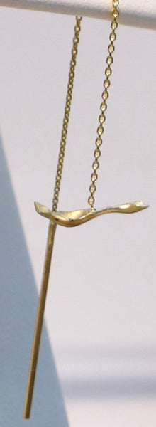Auklet Gold Threader Earring