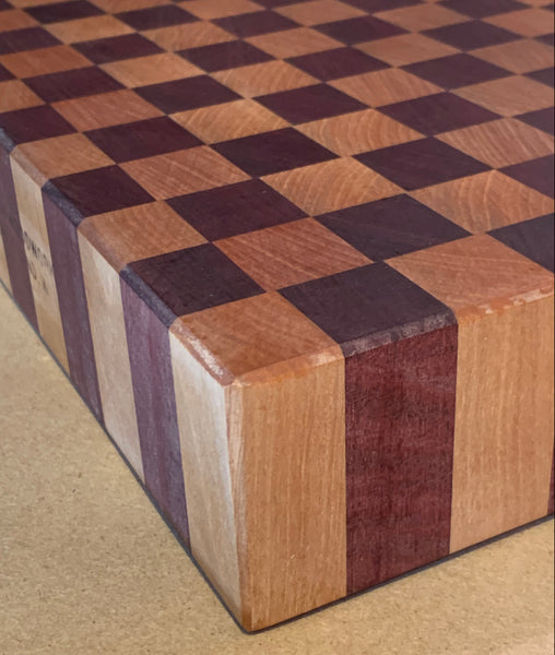 Wooden Cutting Board - Checkerboard