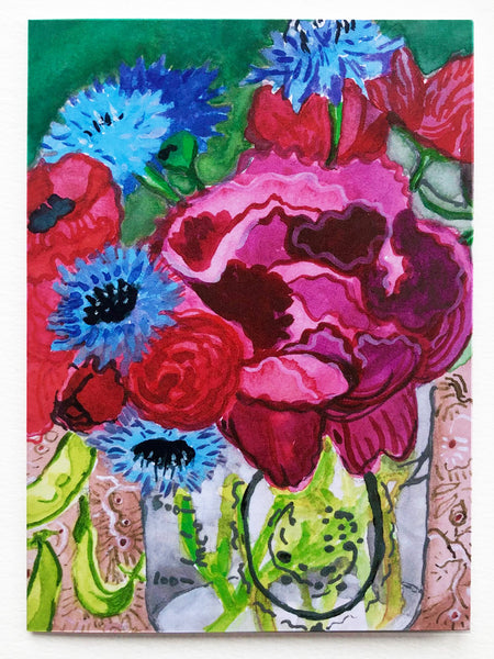 Garden Bouquet Original Painting/Greeting Card