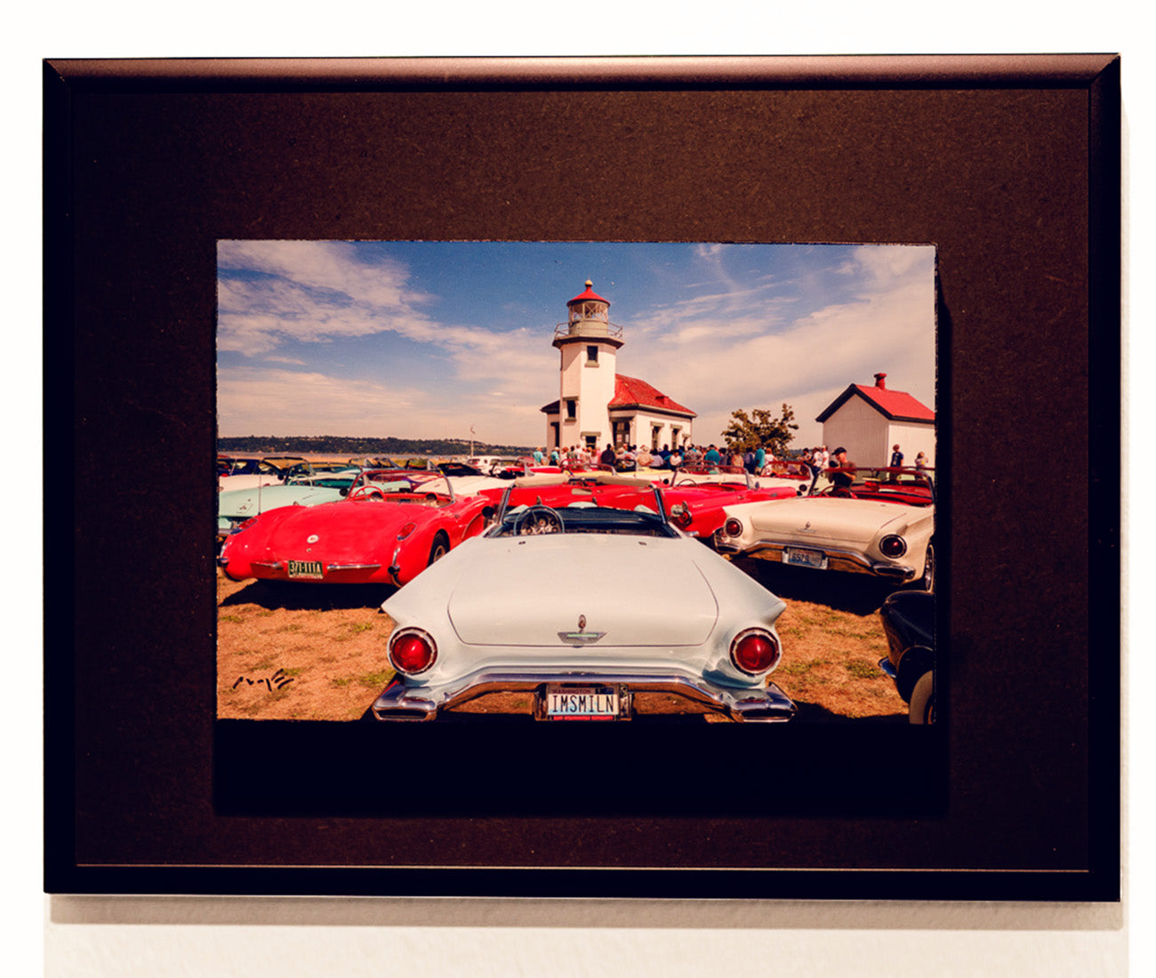 "Happy Thunderbirds & Corvettes, Point Robinson, Vashon Island" - Framed