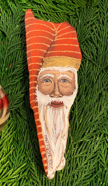 Driftwood Santa Golden Spice Stripe