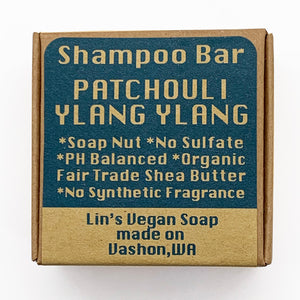 Lin's Patchouli Ylang Ylang Soap Nut Shampoo Bar