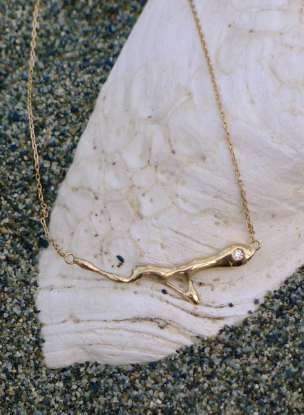 Sandbar Gold And Diamond Necklace